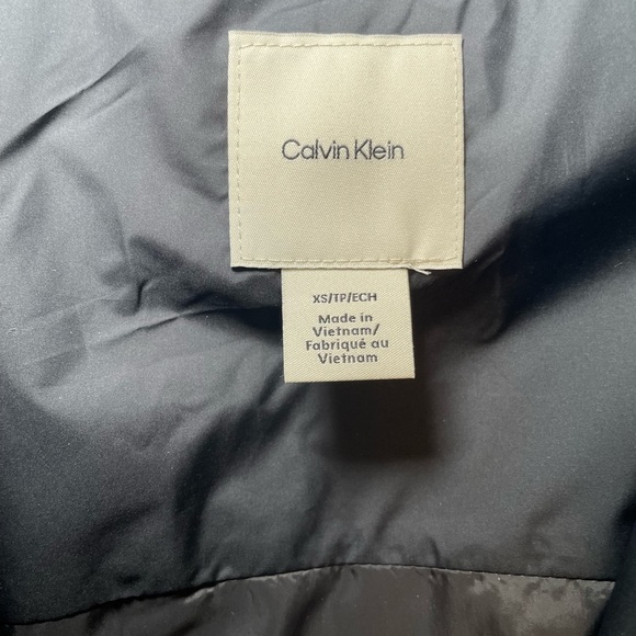 Calvin Klein Long Down Puffer Jacket sz XS - Picture 5 of 14